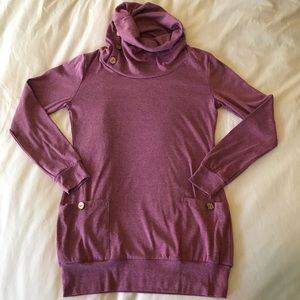 Levaca Long Sleeve Button Cowl Neck Sweater NWT